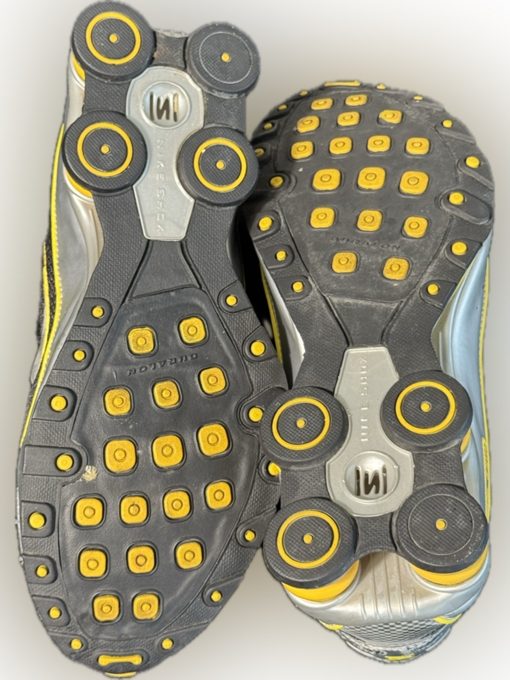 Nike Shox Turbo Black Silver Yellow Running Shoes Men’s 10.5 - Picture 5 of 8
